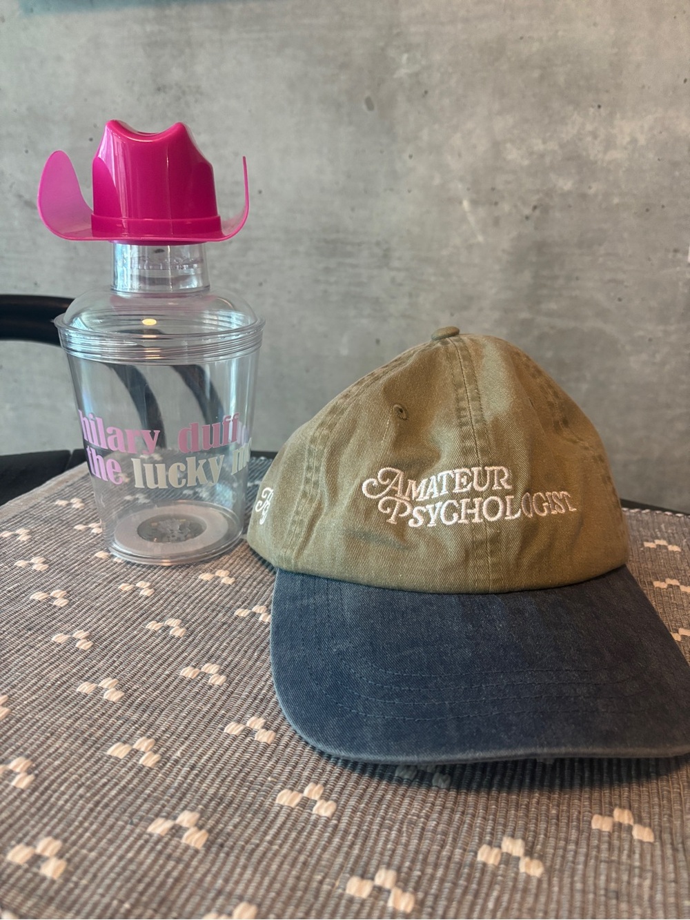 Hilary Duff Lucky Me World Hat and Light up Cup/shaker with Cowboy Hat Topper